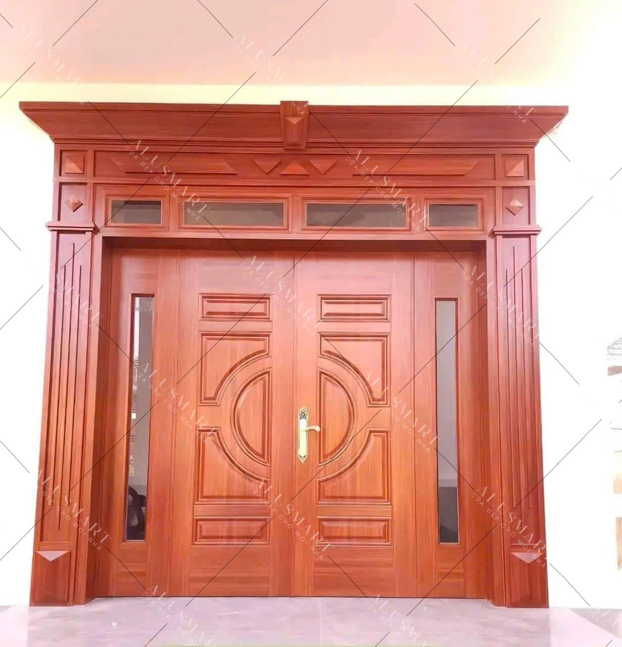 Vân cửa thép vân gỗ - 1