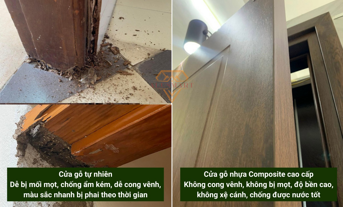 Phân biệt cửa gỗ nhựa Composite xịn với cửa gỗ nhựa thường